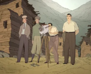 Dreharbeiten im Elend: Luis Buñuel (rechts) und sein Team, das mit dem Großkünstler nicht immer einer Meinung ist.