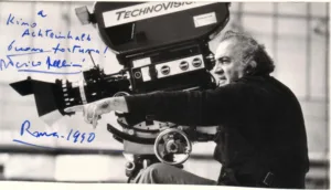 Federico Fellinis Grußkarte von 1990. Foto: Kino Achteinhalb 